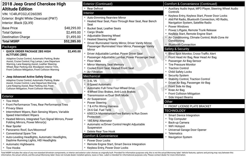 2018 Jeep Grand Cherokee