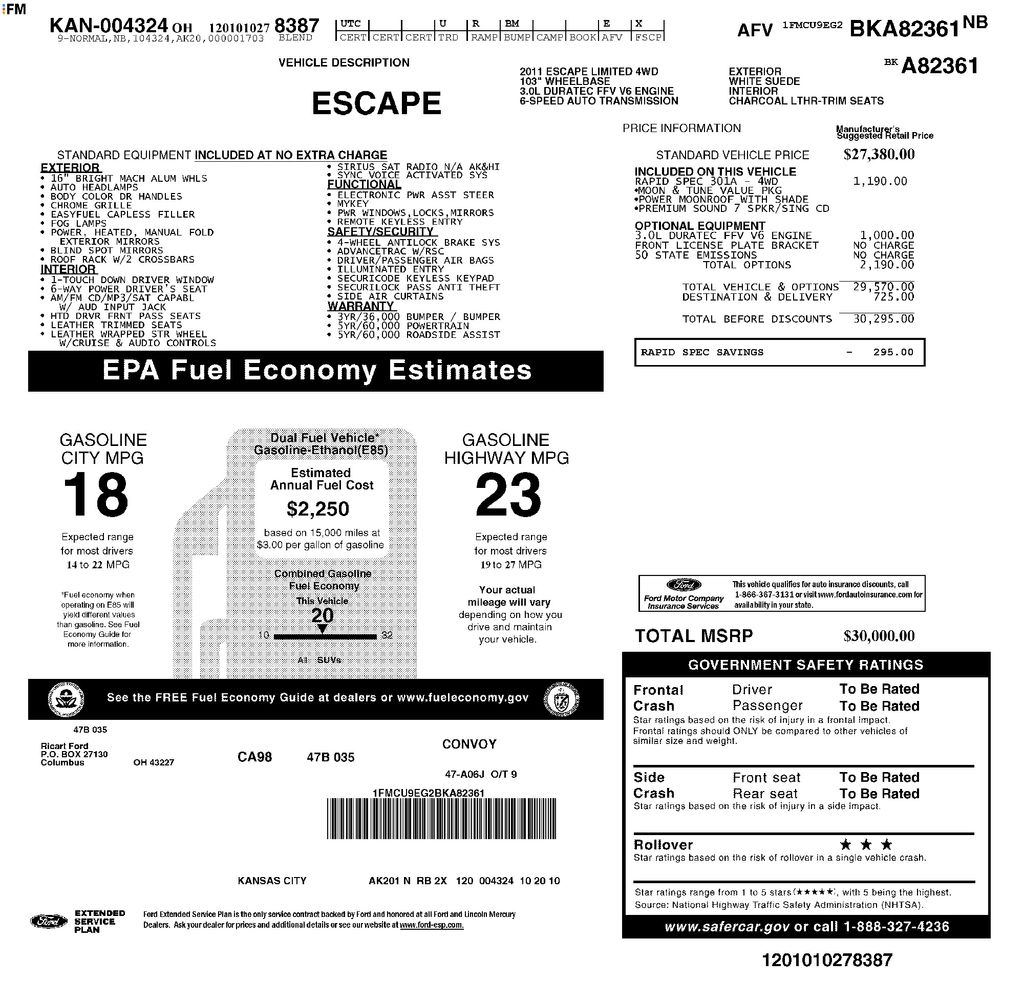 2011 Ford Escape