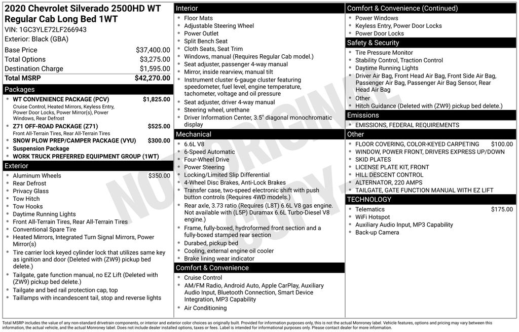 2020 Chevrolet Silverado 2500HD