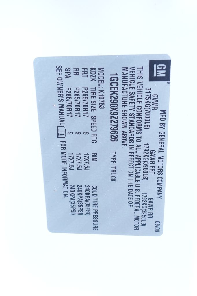 2009 Chevrolet Silverado 1500