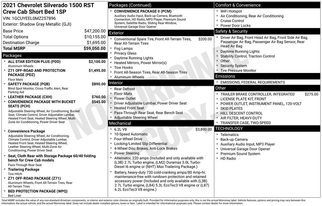 2021 Chevrolet Silverado 1500