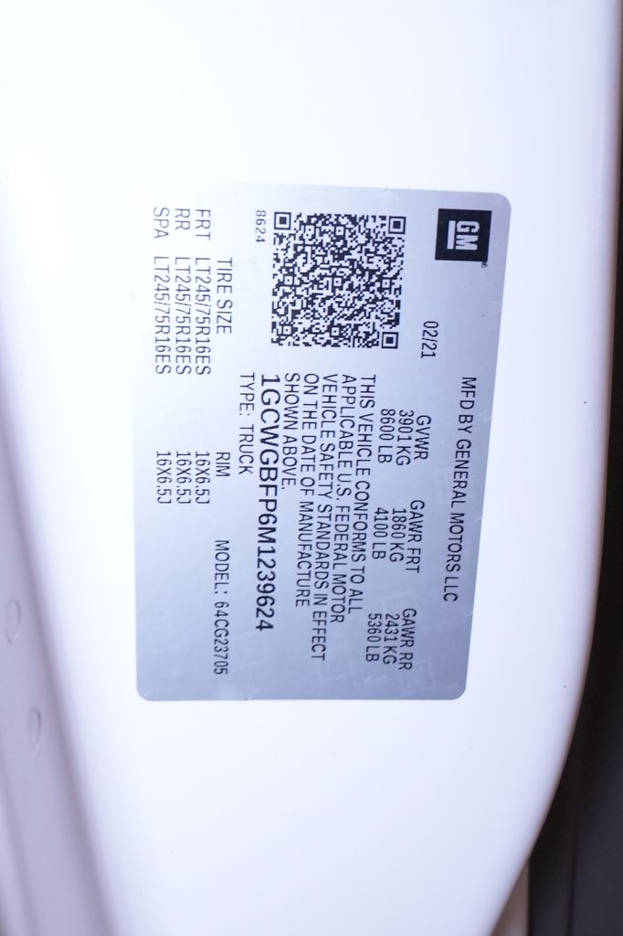 2021 Chevrolet Express 2500