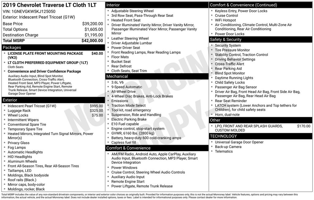 2019 Chevrolet Traverse