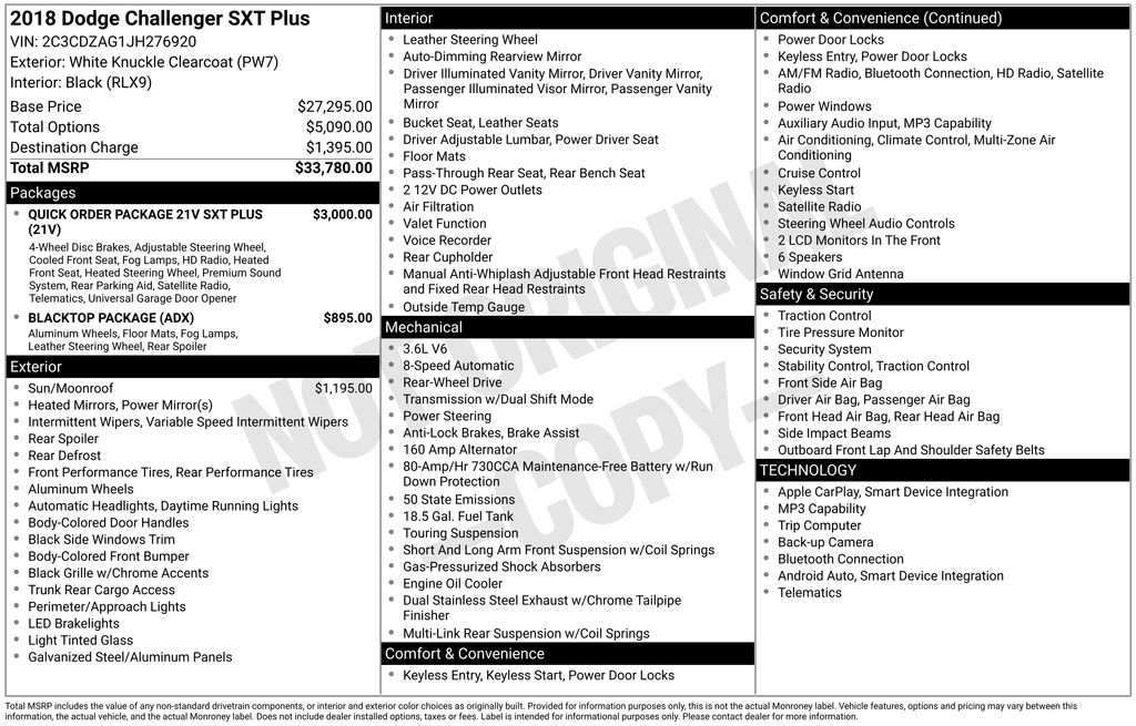 2018 Dodge Challenger