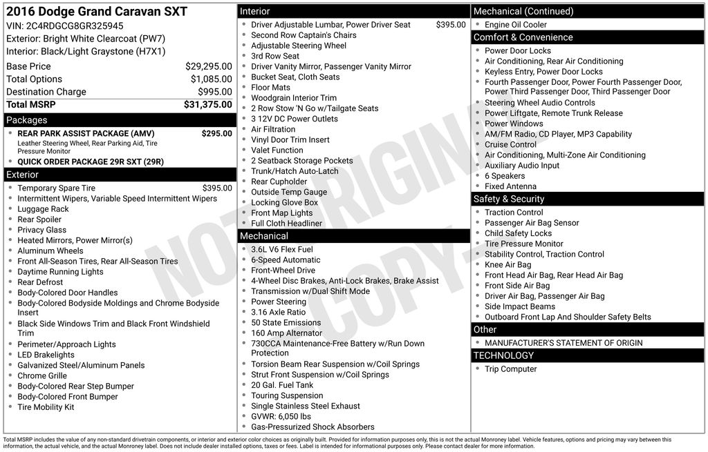 2016 Dodge Grand Caravan