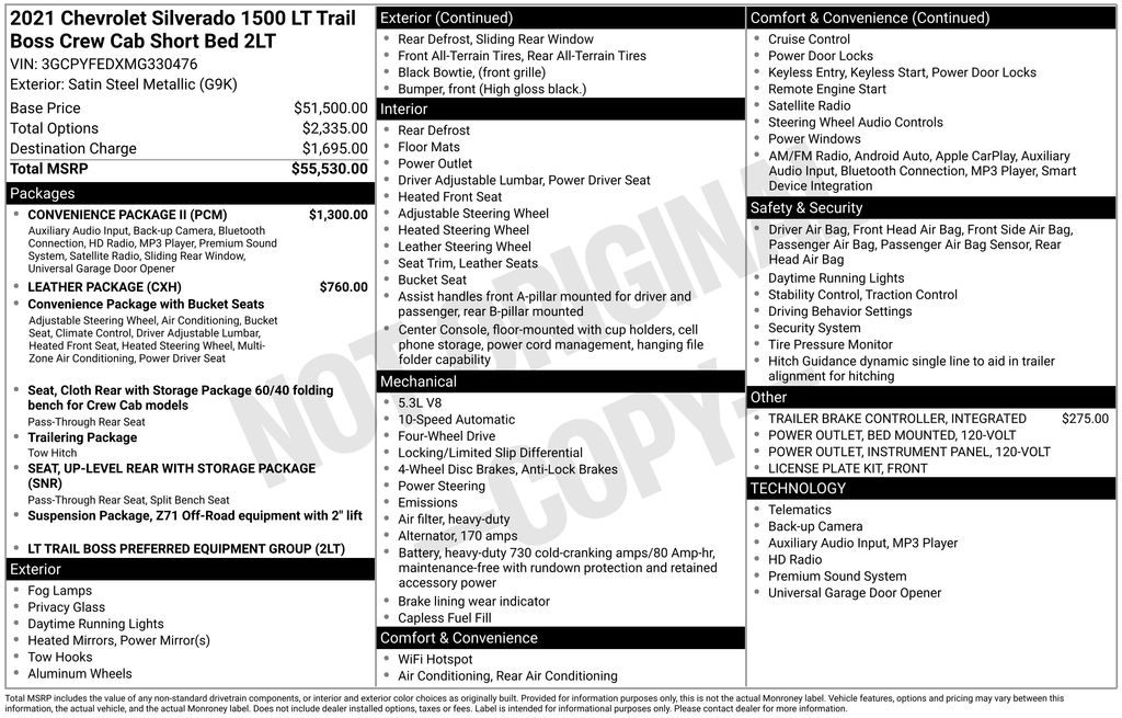 2021 Chevrolet Silverado 1500