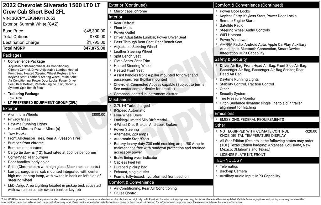 2022 Chevrolet Silverado 1500 LTD