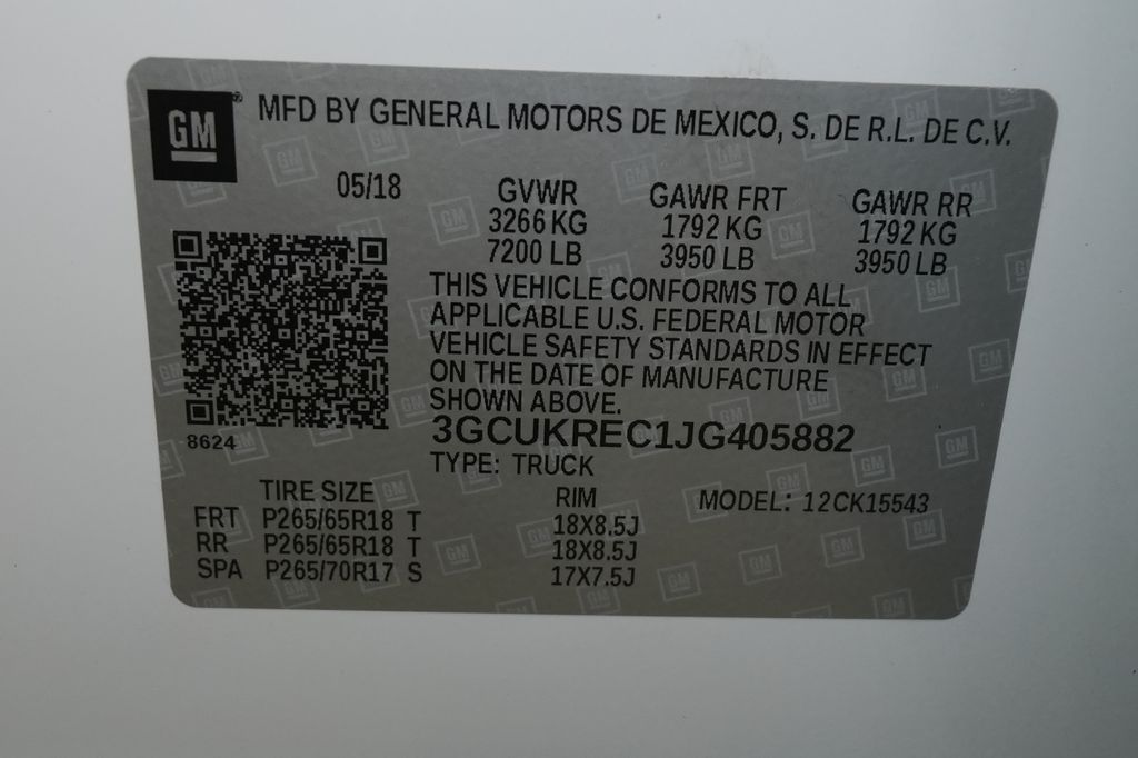 2018 Chevrolet Silverado 1500