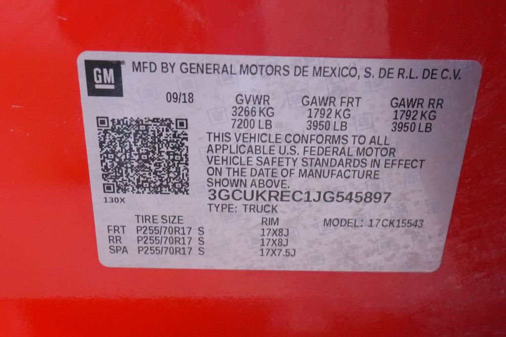 2018 Chevrolet Silverado 1500