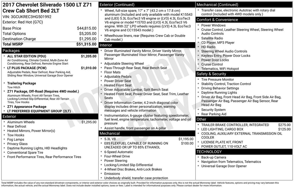 2017 Chevrolet Silverado 1500