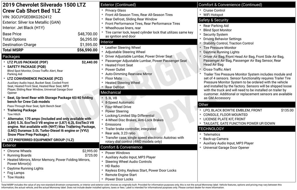 2019 Chevrolet Silverado 1500