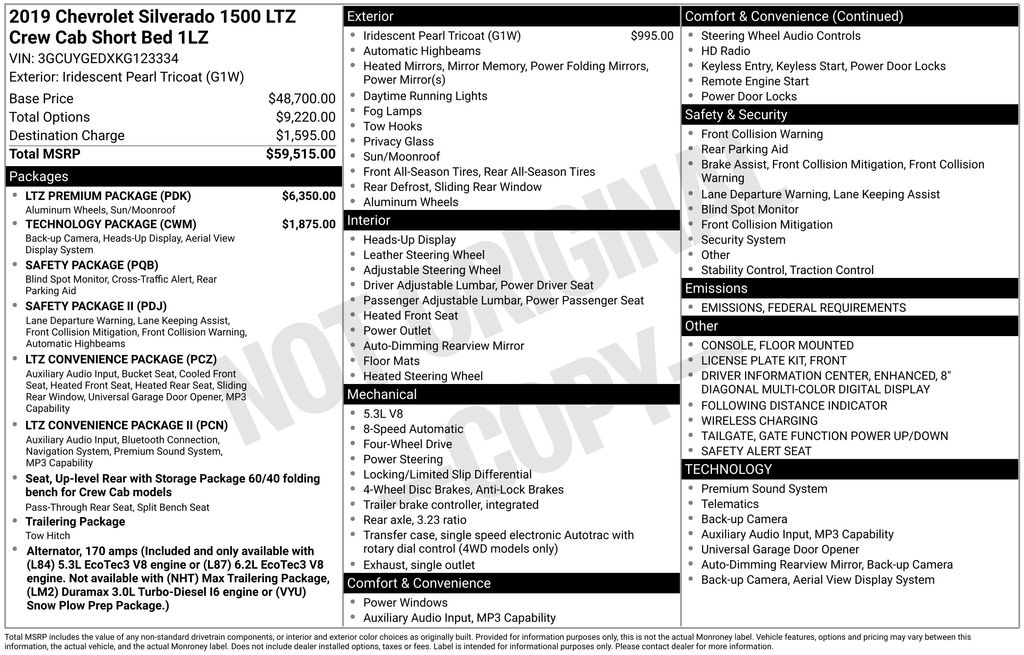 2019 Chevrolet Silverado 1500