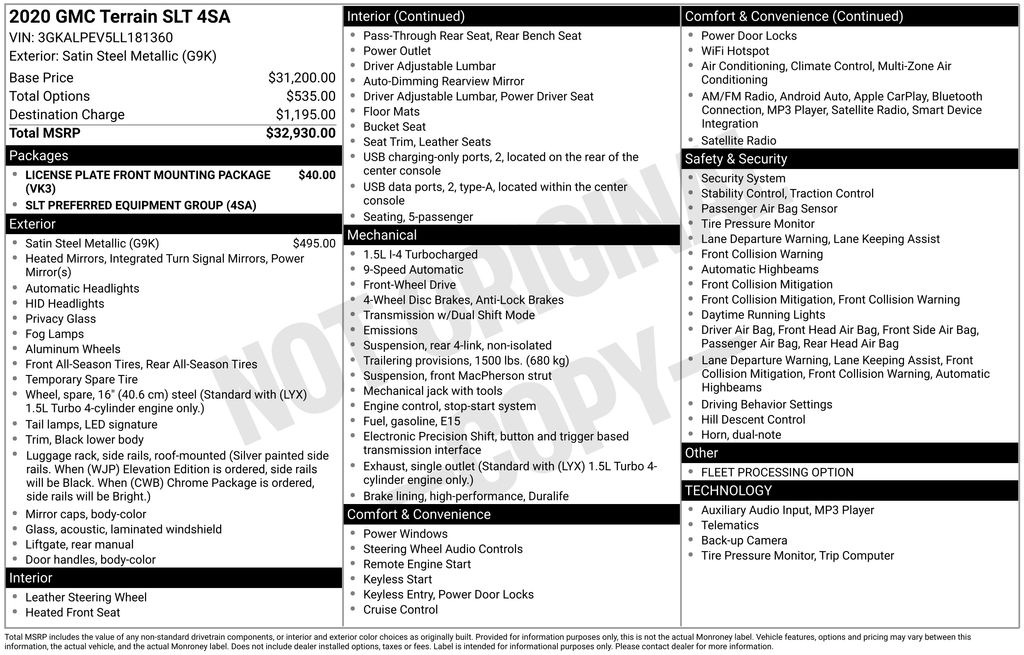 2020 GMC Terrain