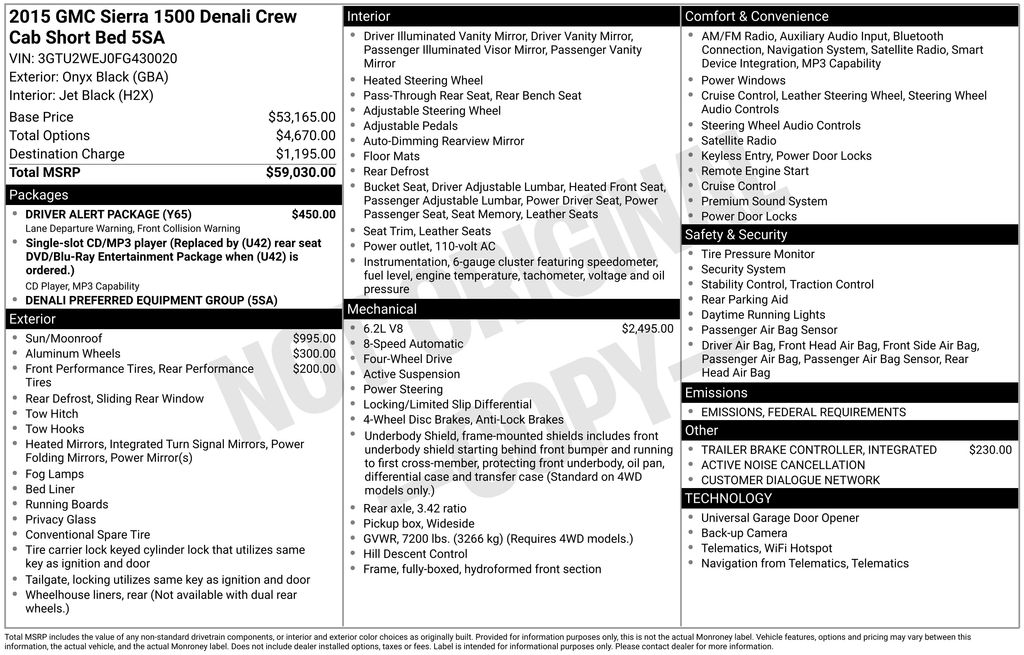 2015 GMC Sierra 1500