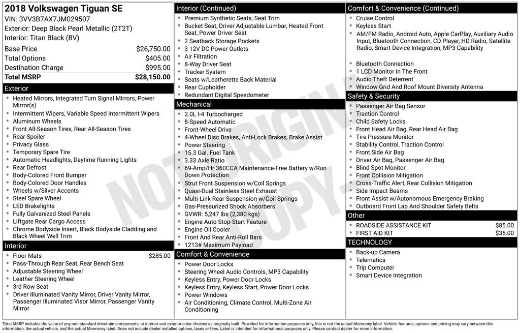 2018 Volkswagen Tiguan