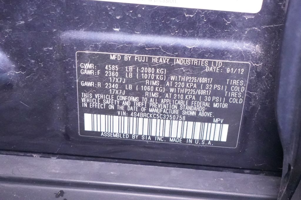 2012 Subaru Outback