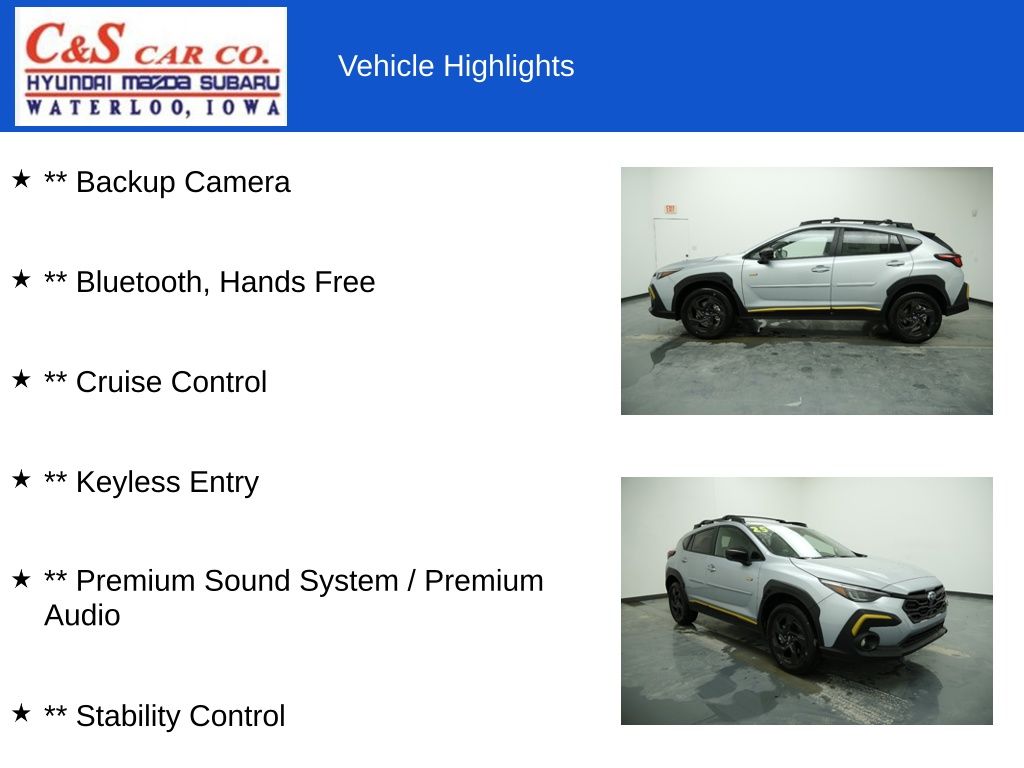 2025 Subaru Crosstrek