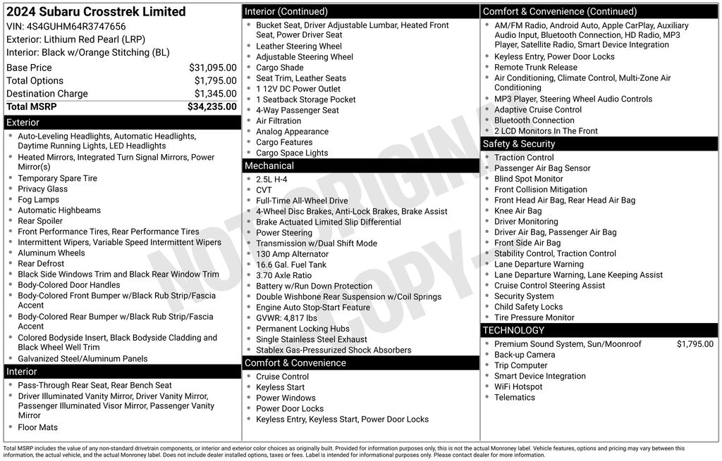2024 Subaru Crosstrek