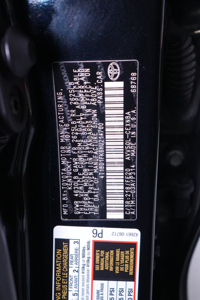 2017 Toyota Camry Hybrid