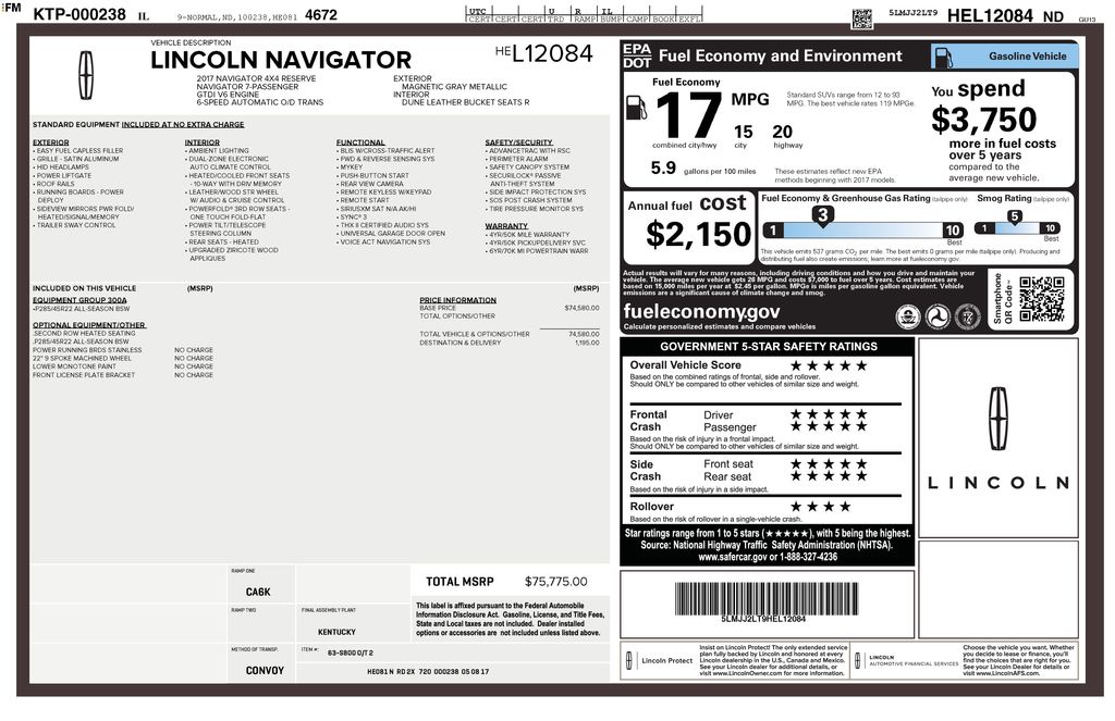 2017 Lincoln Navigator