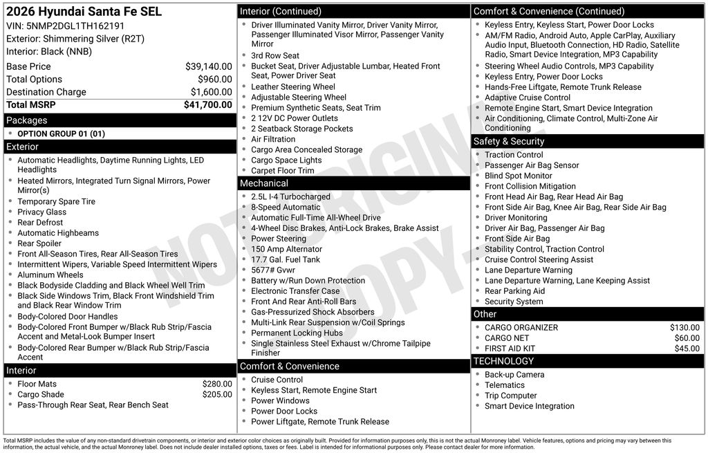 2026 Hyundai Santa Fe