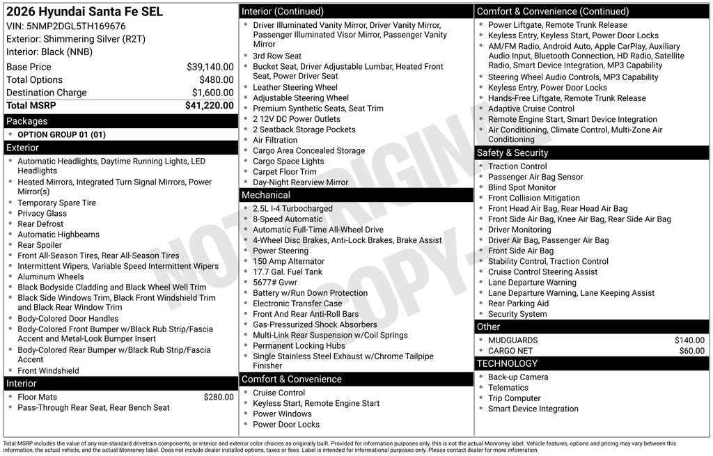 2026 Hyundai Santa Fe