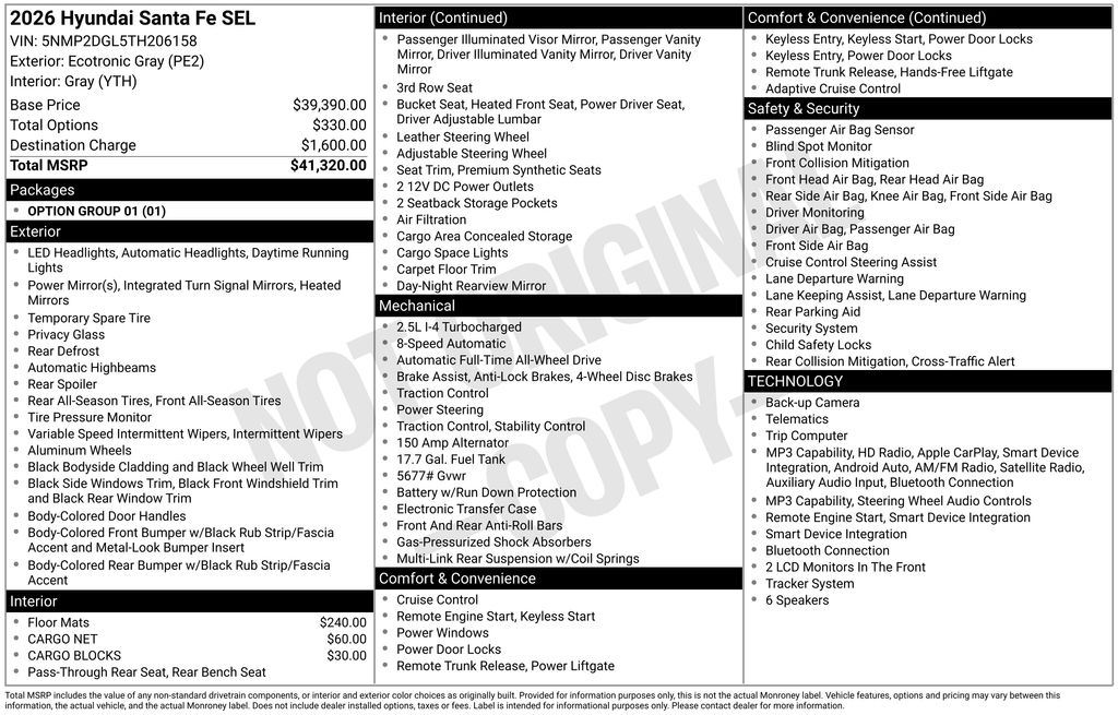 2026 Hyundai Santa Fe