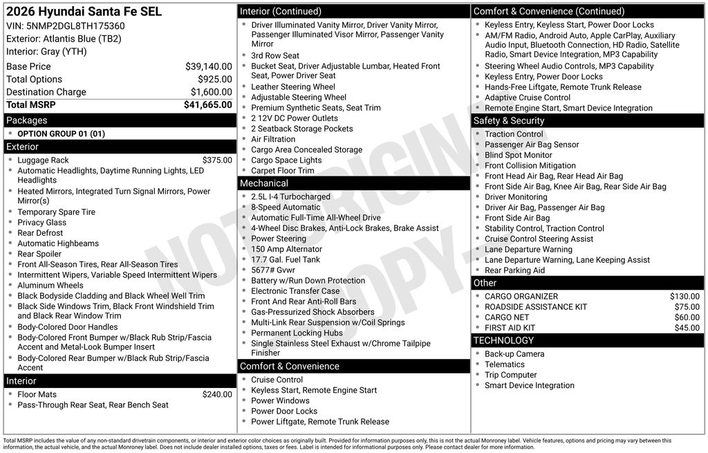 2026 Hyundai Santa Fe