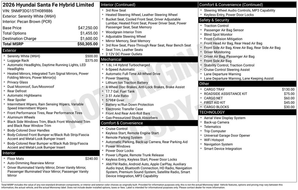 2026 Hyundai Santa Fe Hybrid
