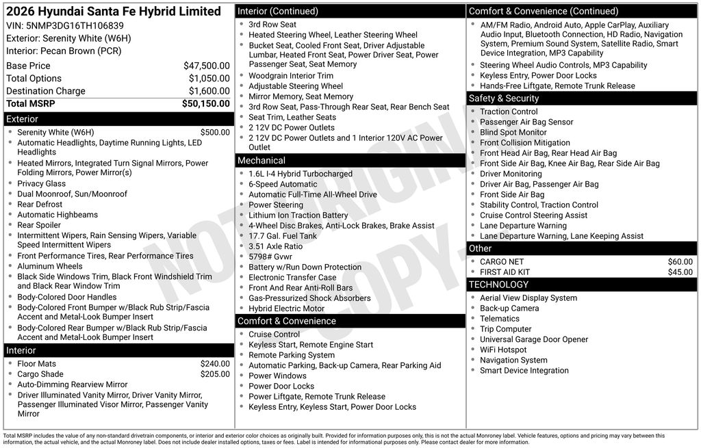 2026 Hyundai Santa Fe Hybrid