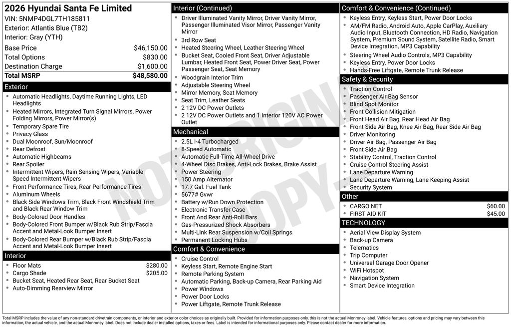 2026 Hyundai Santa Fe