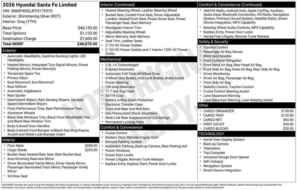 2026 Hyundai Santa Fe