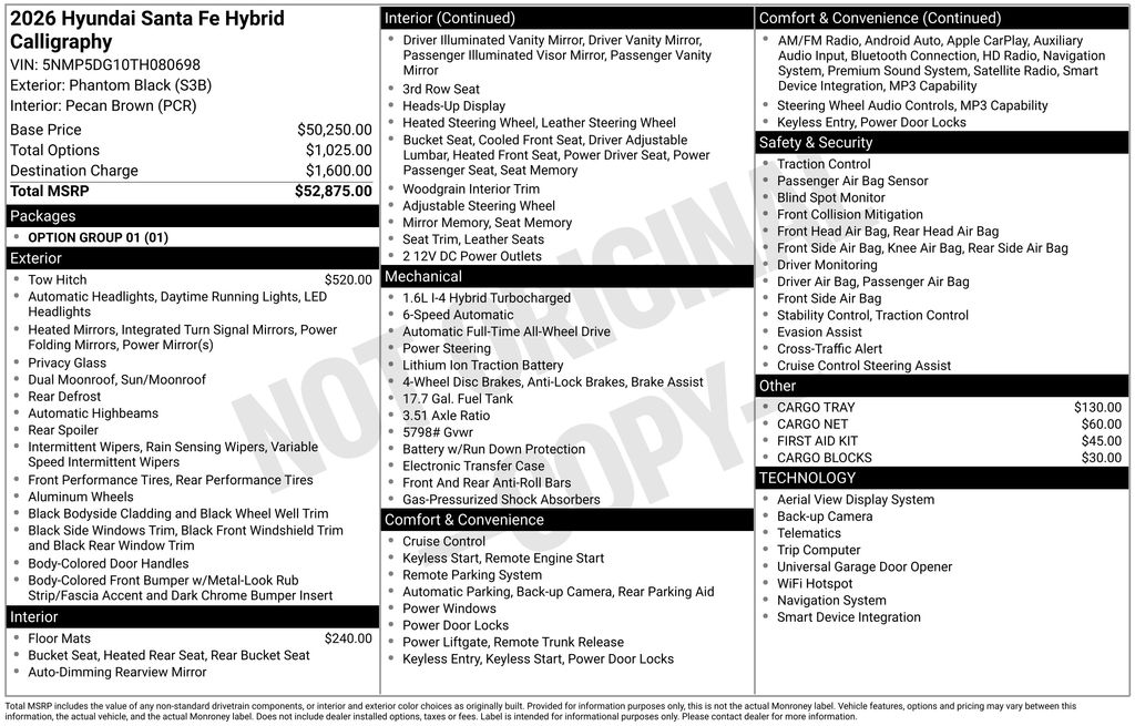 2026 Hyundai Santa Fe Hybrid