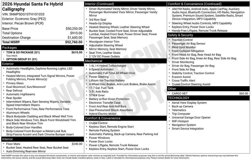 2026 Hyundai Santa Fe Hybrid