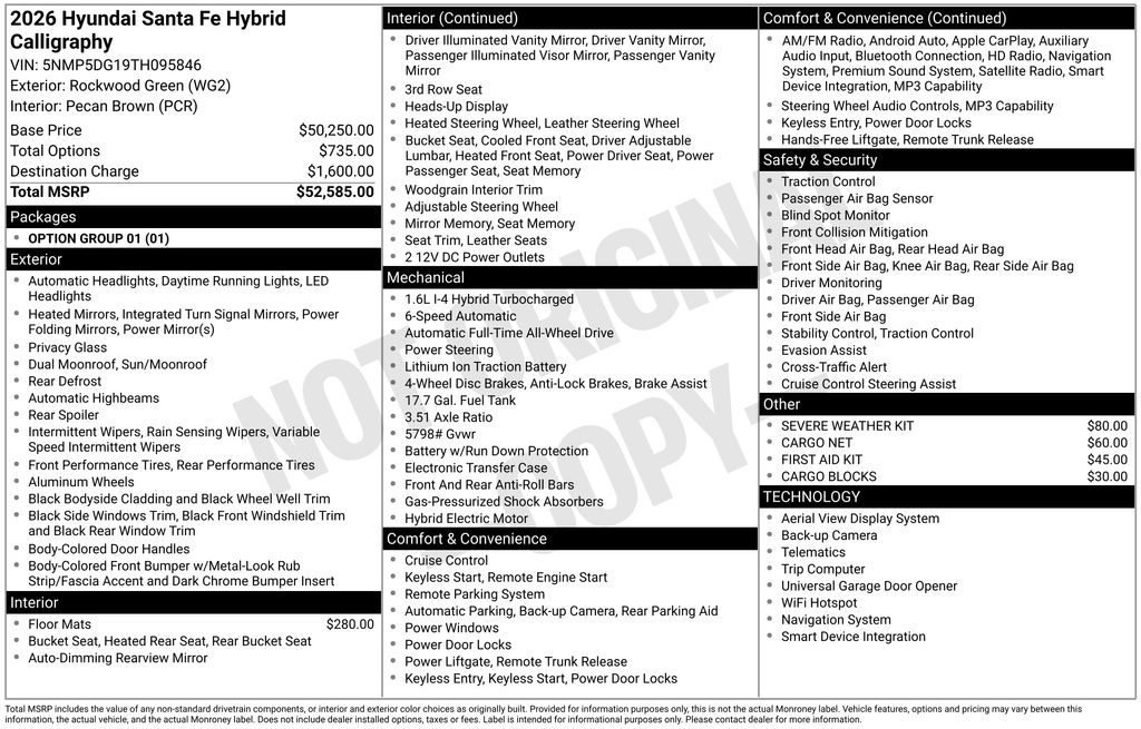 2026 Hyundai Santa Fe Hybrid