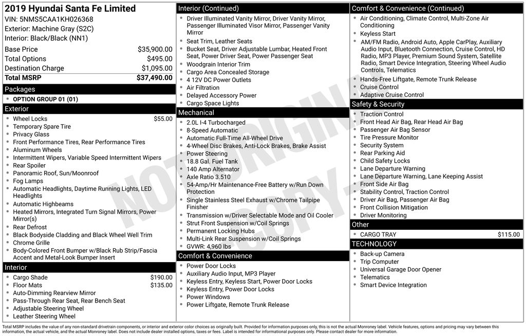 2019 Hyundai Santa Fe