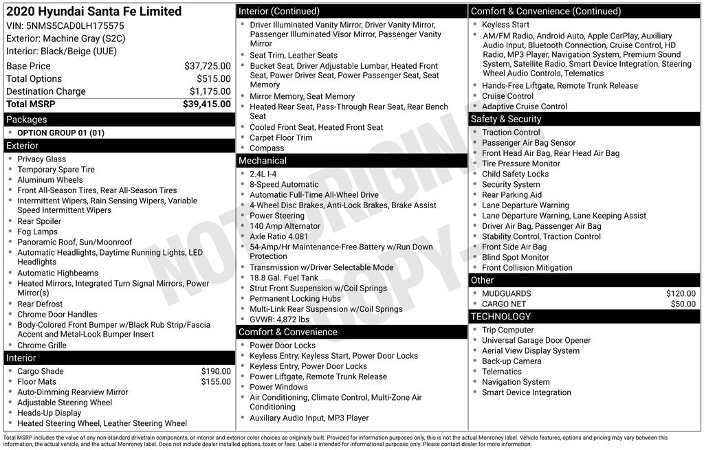 2020 Hyundai Santa Fe