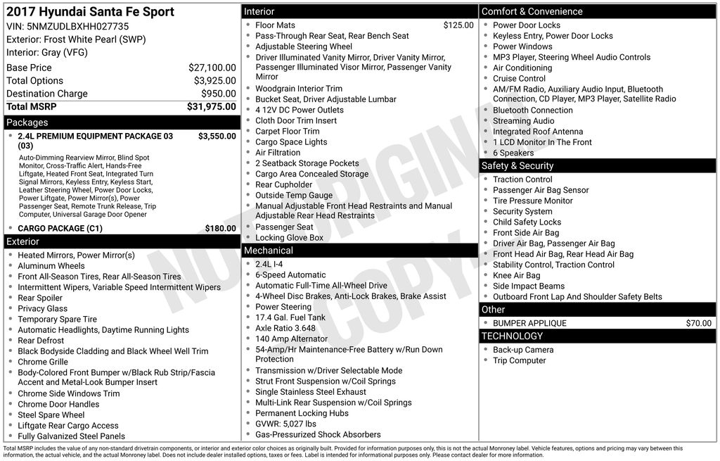 2017 Hyundai Santa Fe Sport