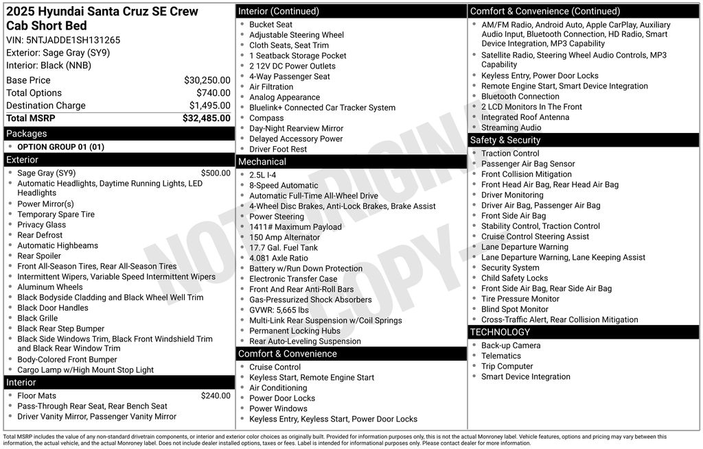 2025 Hyundai Santa Cruz