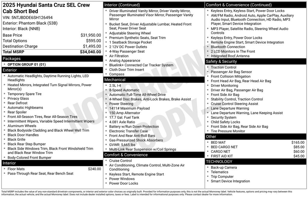 2025 Hyundai Santa Cruz