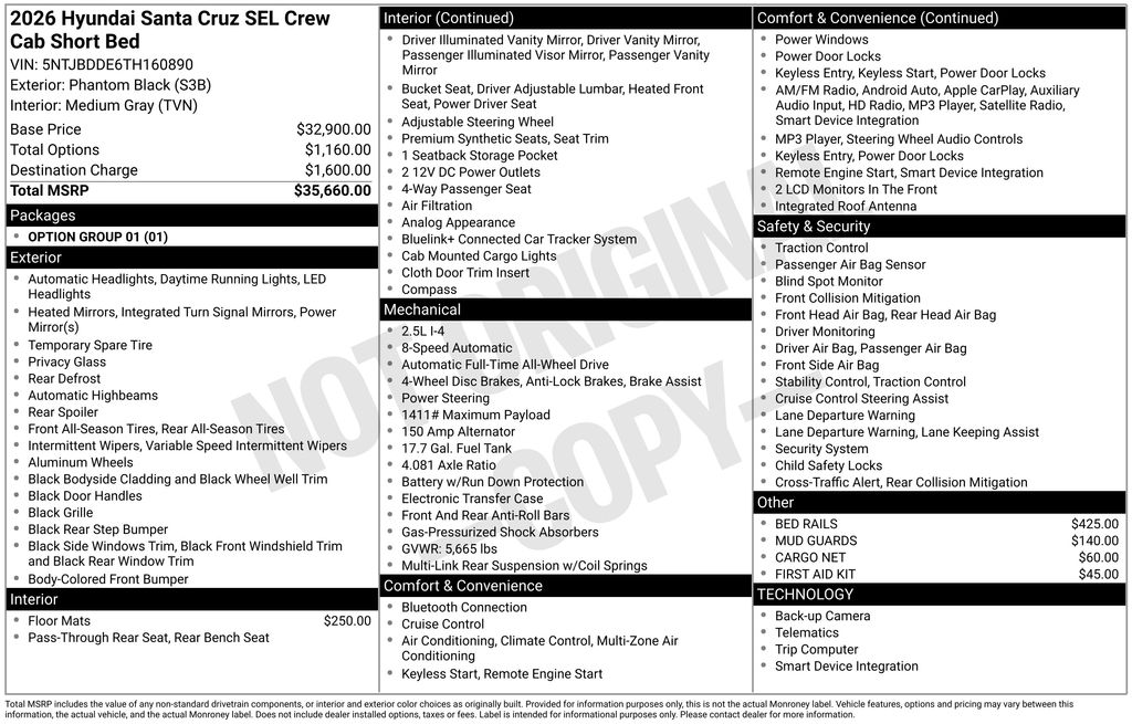 2026 Hyundai Santa Cruz