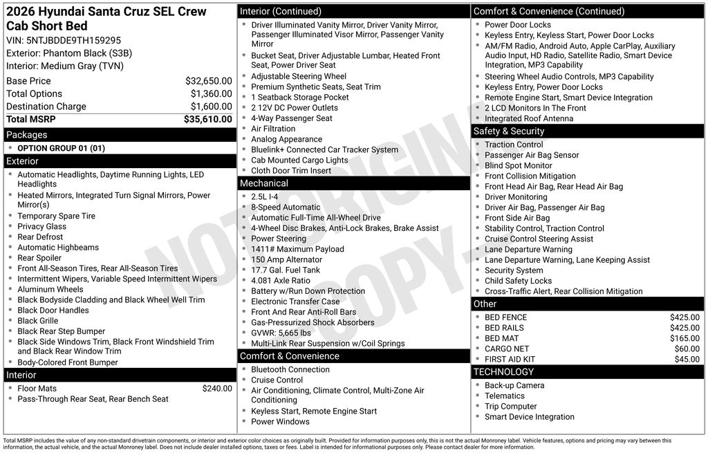 2026 Hyundai Santa Cruz