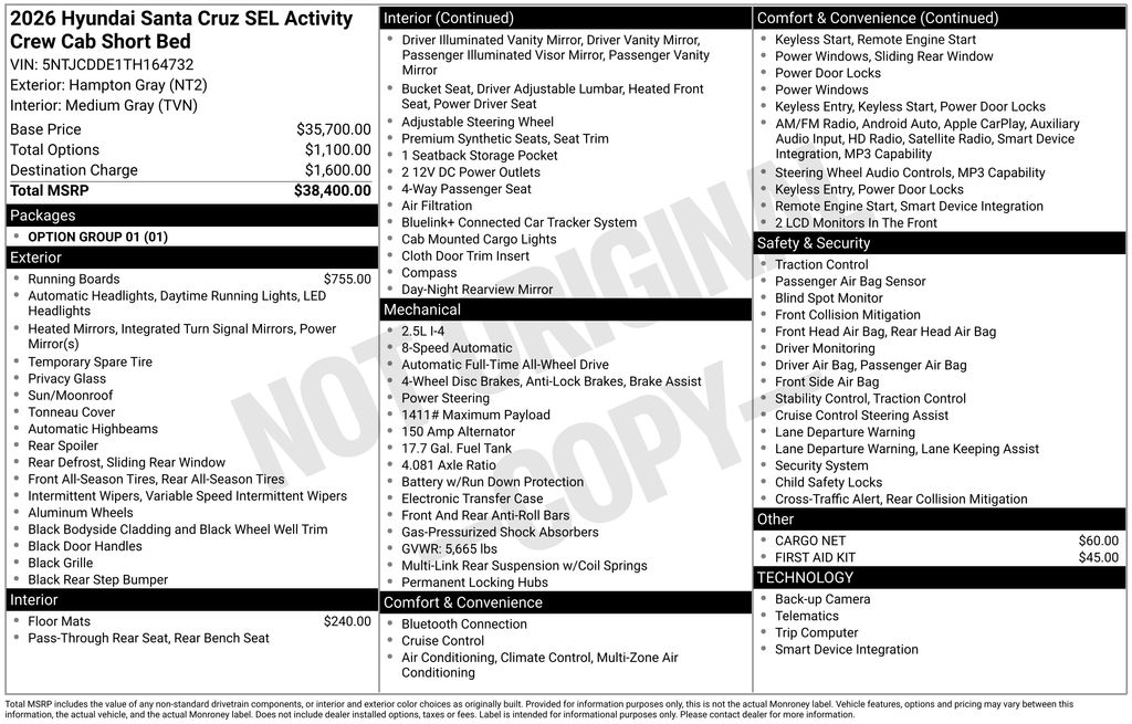 2026 Hyundai Santa Cruz