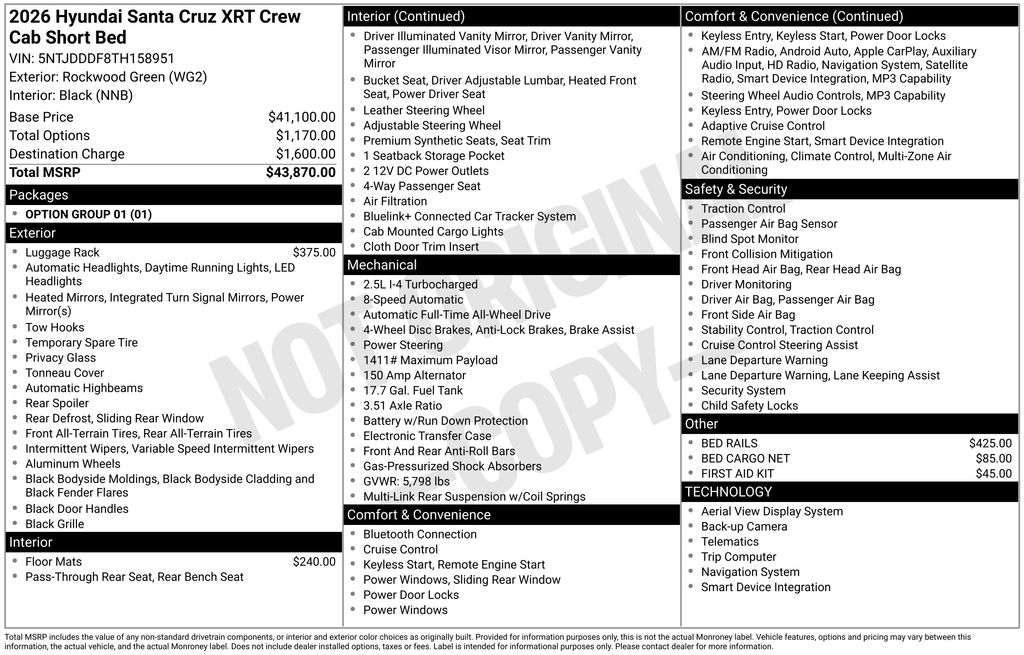 2026 Hyundai Santa Cruz
