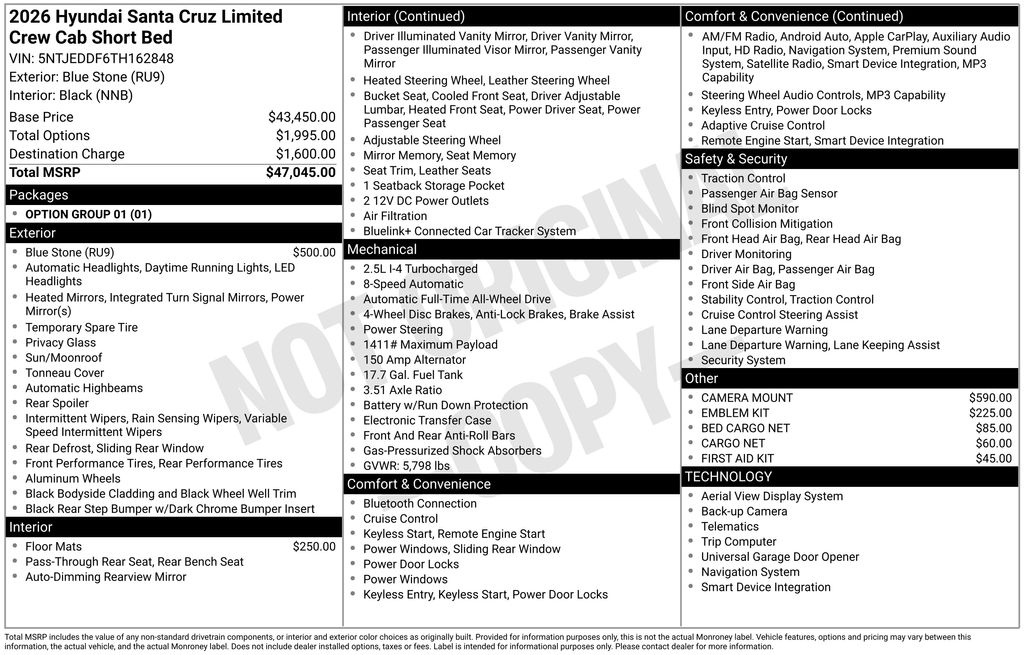2026 Hyundai Santa Cruz