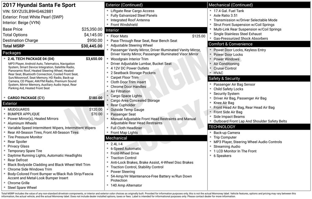 2017 Hyundai Santa Fe Sport
