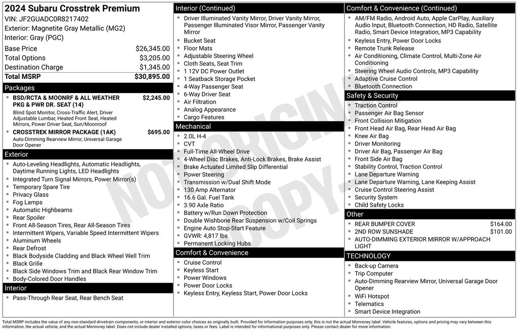 2024 Subaru Crosstrek