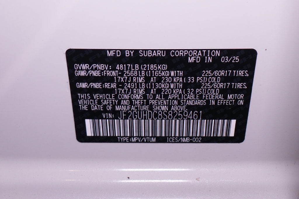 2025 Subaru Crosstrek