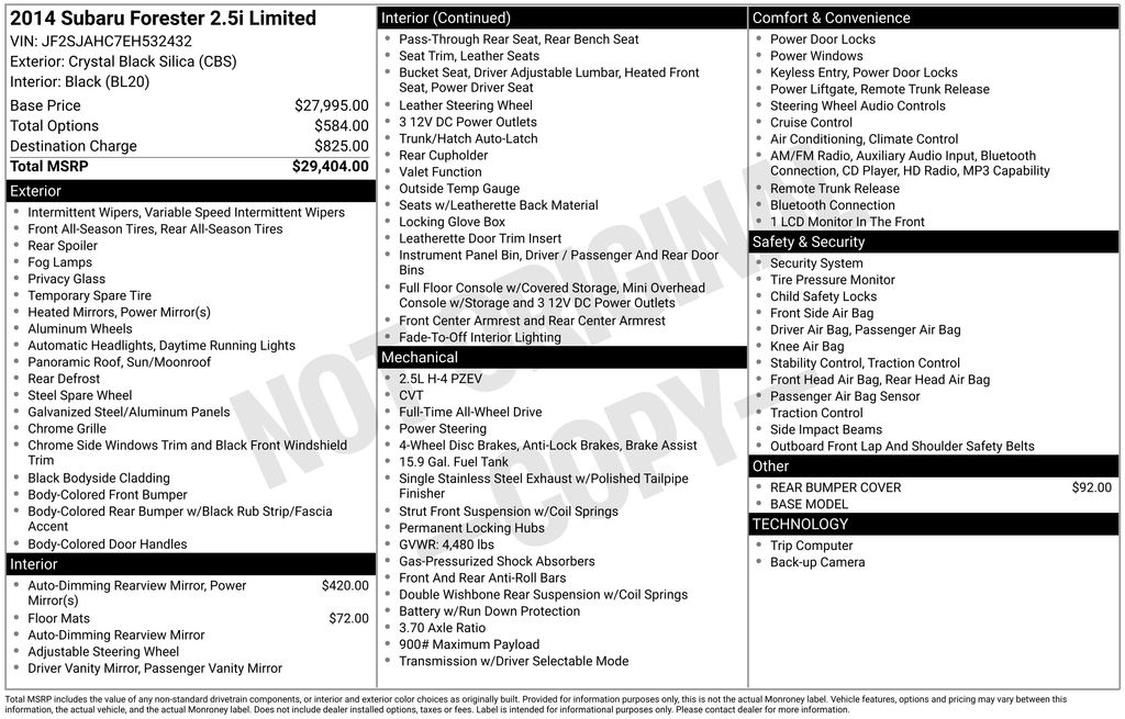 2014 Subaru Forester