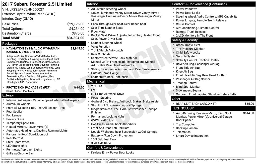 2017 Subaru Forester